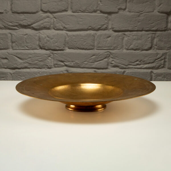 Art Deco Brass Bowl by Just Andersen, Denmark, 1930s