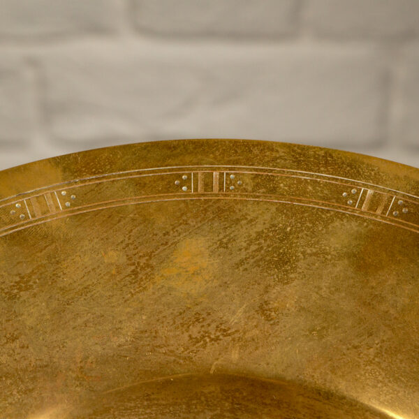 Art Deco Brass Bowl by Just Andersen, Denmark, 1930s - Image 12