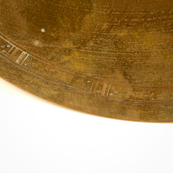 Art Deco Brass Bowl by Just Andersen, Denmark, 1930s - Image 10