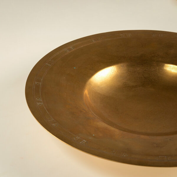 Art Deco Brass Bowl by Just Andersen, Denmark, 1930s - Image 6