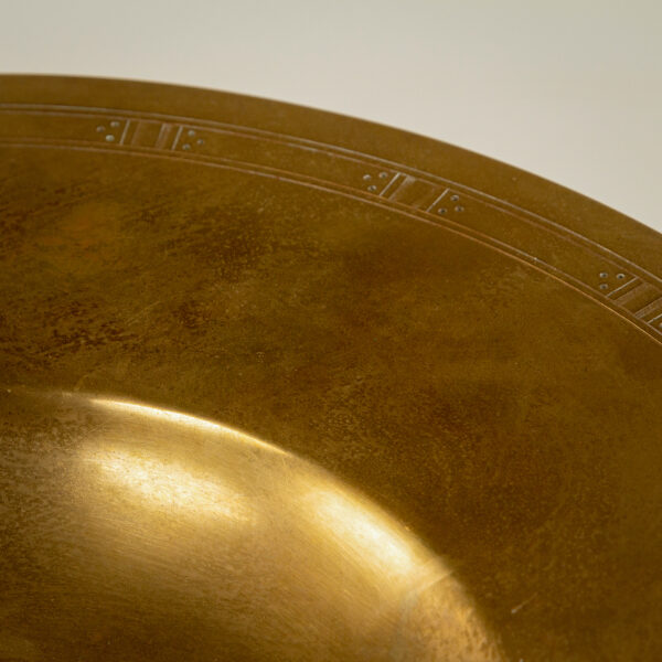 Art Deco Brass Bowl by Just Andersen, Denmark, 1930s - Image 11