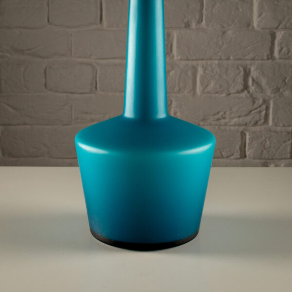 Teal Blue Glass Lamp by Kastrup, Denmark, 1960s - Image 5