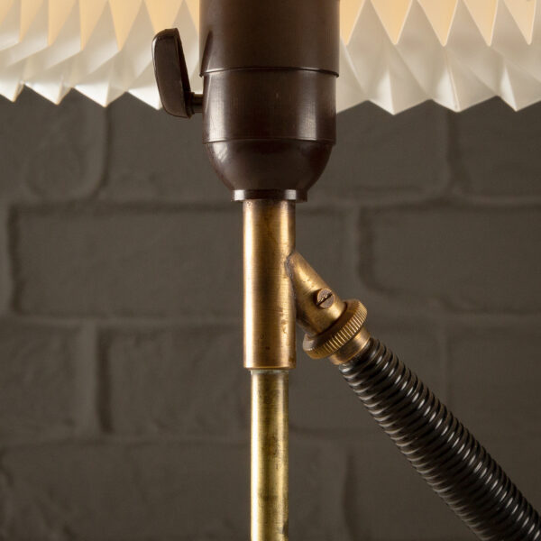 Le Klint 306 Table or Wall Lamp in Brass by Kaare Klint, Denmark, 1960s - Image 9