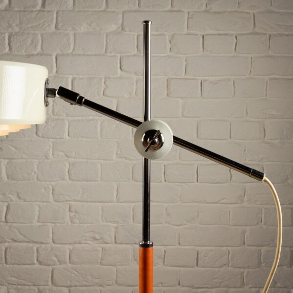 Leather and Chrome Simris Floor Lamp, Ateljé Lyktan, Sweden, 1970s - Image 11