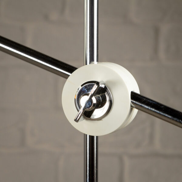 Leather and Chrome Simris Floor Lamp, Ateljé Lyktan, Sweden, 1970s - Image 12