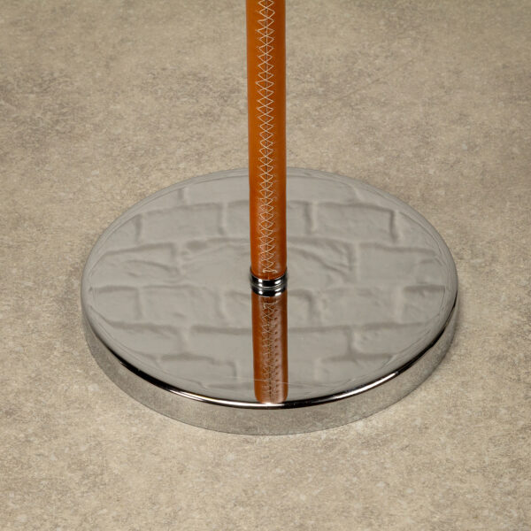 Leather and Chrome Simris Floor Lamp, Ateljé Lyktan, Sweden, 1970s - Image 13