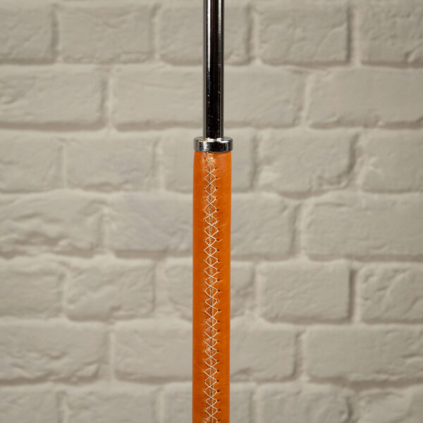 Leather and Chrome Simris Floor Lamp, Ateljé Lyktan, Sweden, 1970s - Image 14