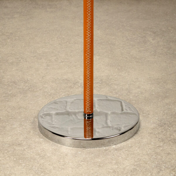 Leather and Chrome Simris Floor Lamp, Ateljé Lyktan, Sweden, 1970s - Image 16