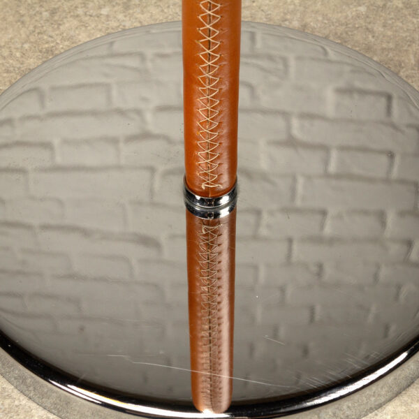 Leather and Chrome Simris Floor Lamp, Ateljé Lyktan, Sweden, 1970s - Image 18