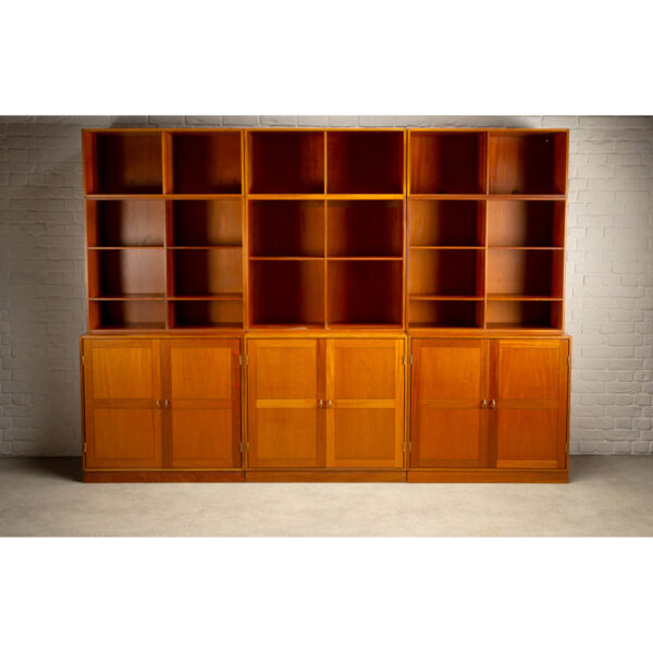 Set of Modular Teak Bookshelves By Christian Hvidt for Søborg Møbler, Denmark, 1960s