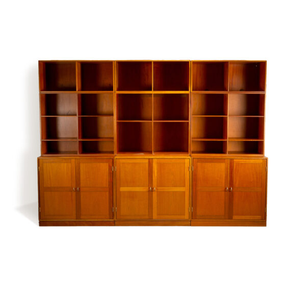 Set of Modular Teak Bookshelves By Christian Hvidt for Søborg Møbler, Denmark, 1960s