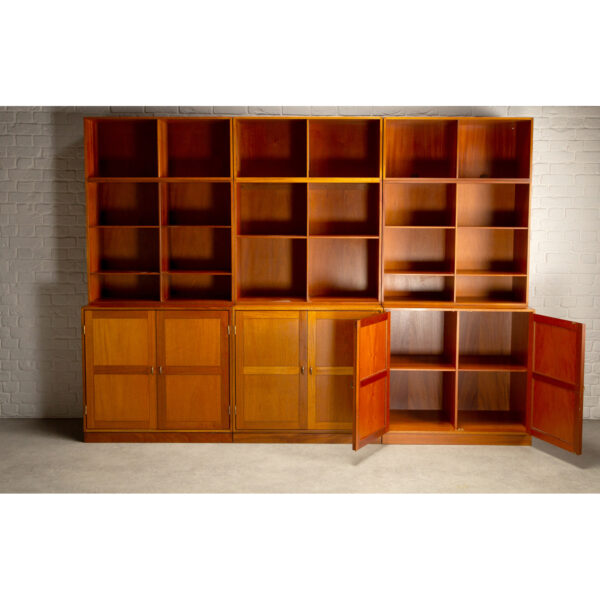 Set of Modular Teak Bookshelves By Christian Hvidt for Søborg Møbler, Denmark, 1960s - Image 5