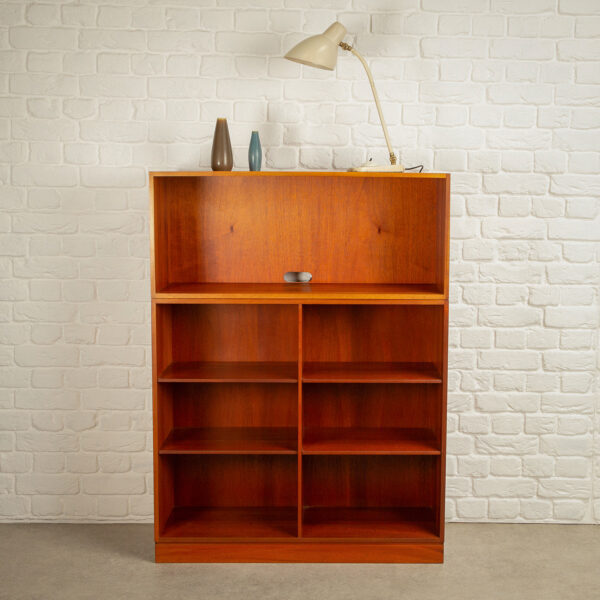 Two-Piece Teak Bookshelf by Christian Hvidt for Søborg Møbler, Denmark, 1960s
