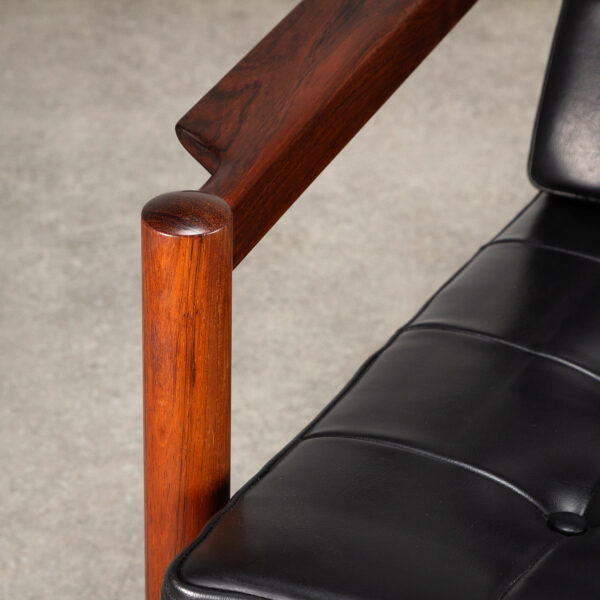 Rosewood Armchair by Børge Jensen & Sønner for Bernstorffsminde, Denmark, 1960s - Image 12