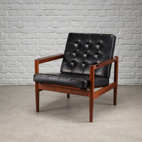 Rosewood Armchair by Børge Jensen & Sønner for Bernstorffsminde, Denmark, 1960s