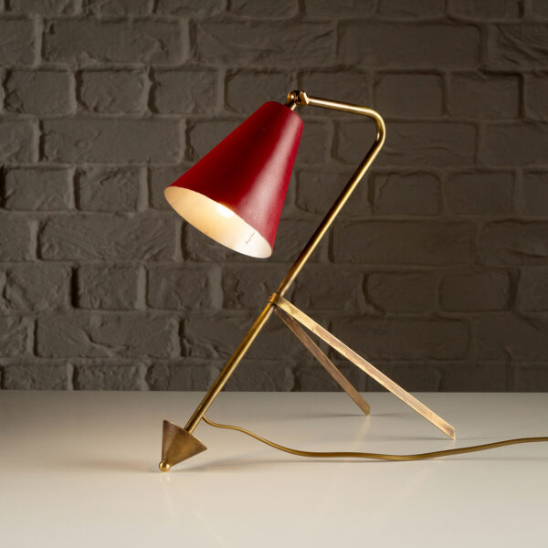Mid Century Brass Desk Light, Sweden, 1950s - Image 3