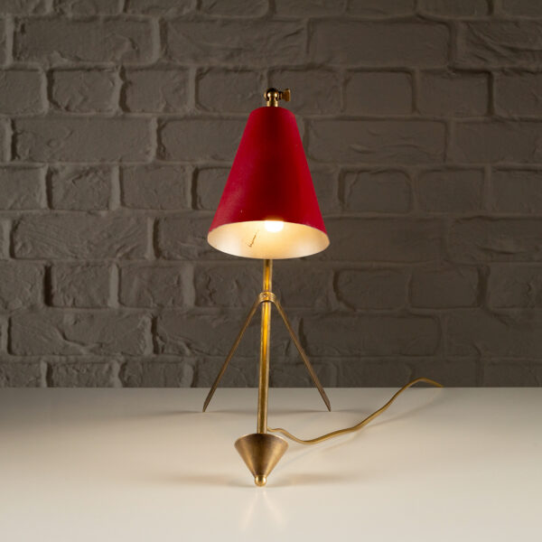 Mid Century Brass Desk Light, Sweden, 1950s - Image 4