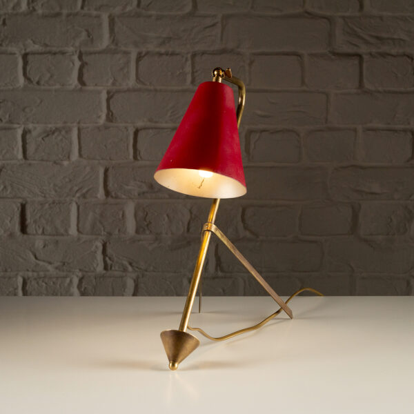 Mid Century Brass Desk Light, Sweden, 1950s - Image 5