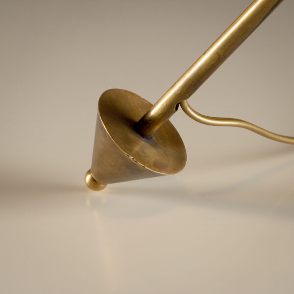 Mid Century Brass Desk Light, Sweden, 1950s - Image 9