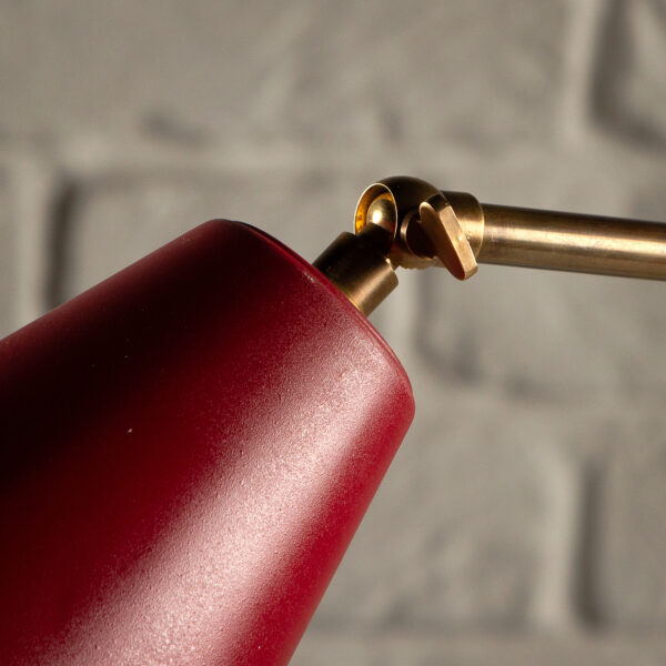 Mid Century Brass Desk Light, Sweden, 1950s - Image 11