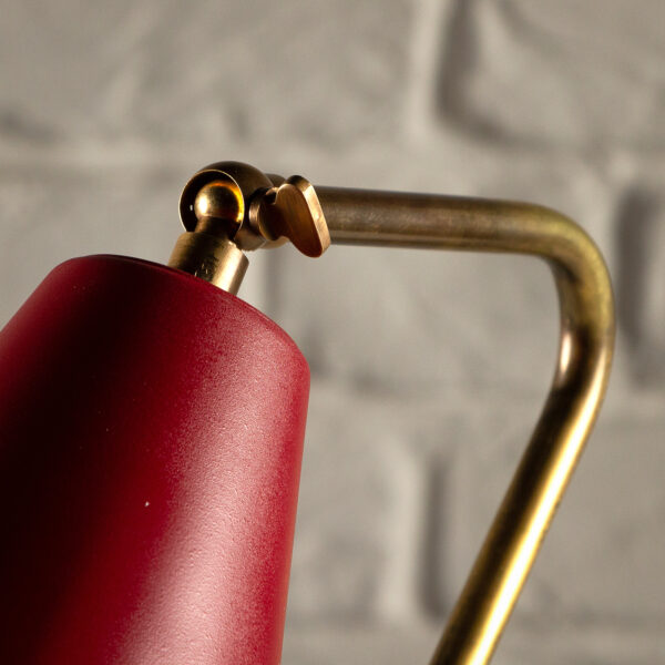 Mid Century Brass Desk Light, Sweden, 1950s - Image 12