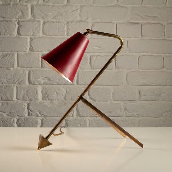Mid Century Brass Desk Light, Sweden, 1950s - Image 8