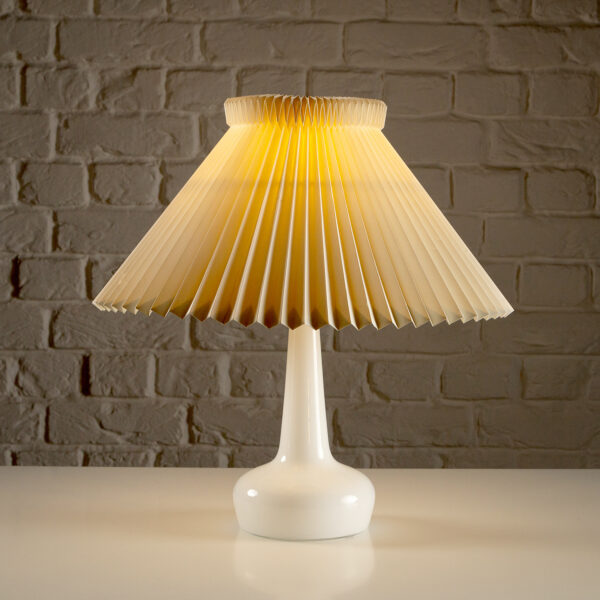 White Glass Le Klint 311 Table Lamp, Denmark, 1960s