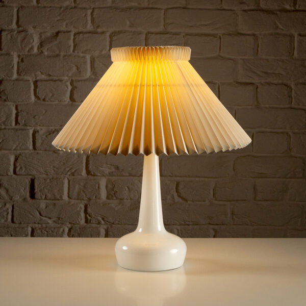 White Glass Le Klint 311 Table Lamp, Denmark, 1960s