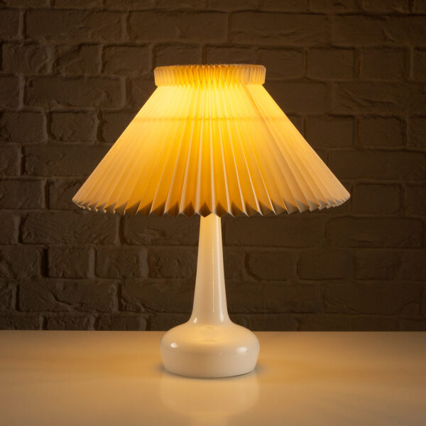 White Glass Le Klint 311 Table Lamp, Denmark, 1960s - Image 2