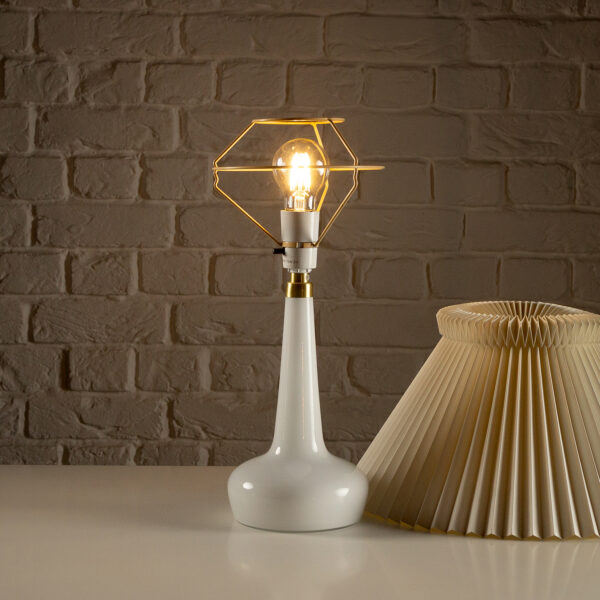 White Glass Le Klint 311 Table Lamp, Denmark, 1960s - Image 3