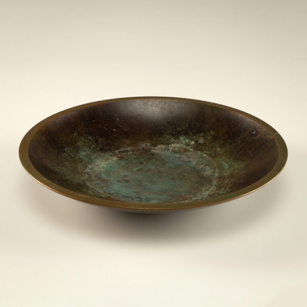 Art Deco Disko Metal Bowl Model B1892 by Just Andersen, Denmark, 1930s
