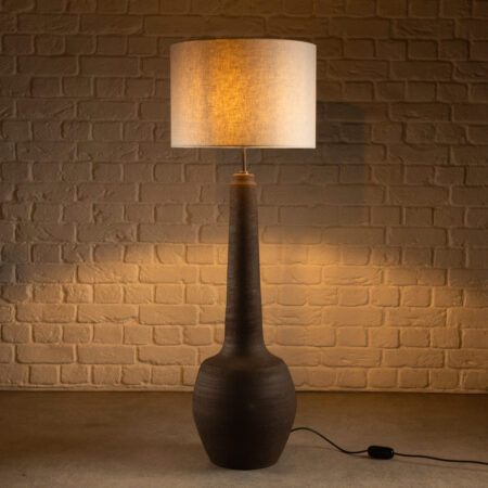 Large Studio Ceramic Table Lamp, Denmark, 1960s