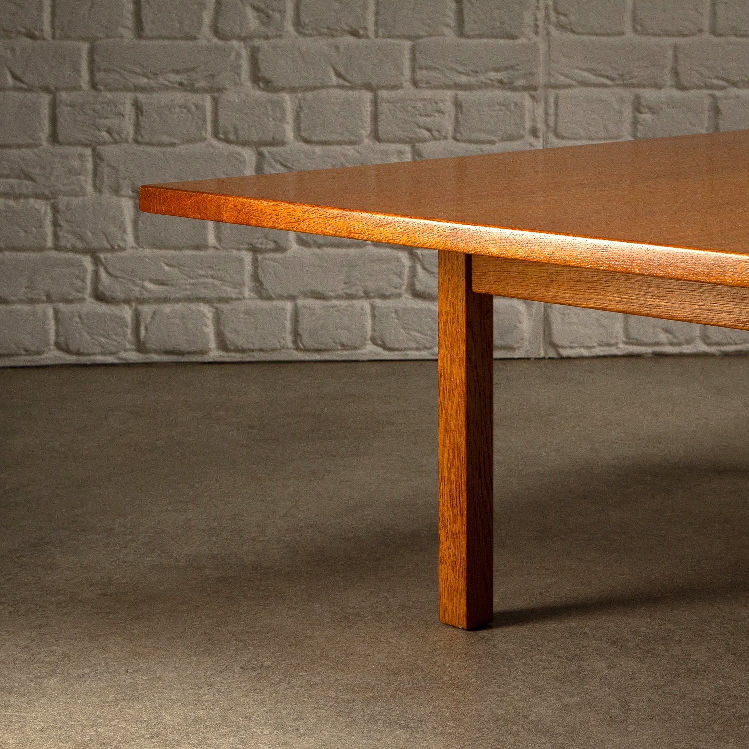 Large Oak Coffee Table by Hans Wegner, Denmark, 1960s - Image 11