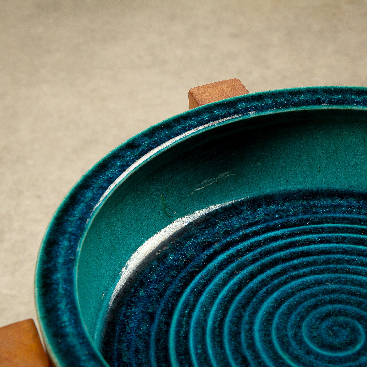 Stoneware Bowl and Stand by Richard Manz for Knabstrup Atelier, Denmark, 1960s - Image 7