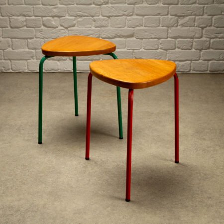 Pair of Library Stools, Finland, 1960s