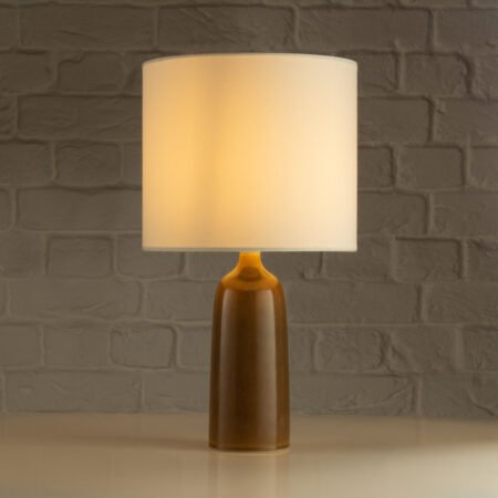 Hare's Fur Glaze Table Lamp by Palshus, Denmark, 1960s