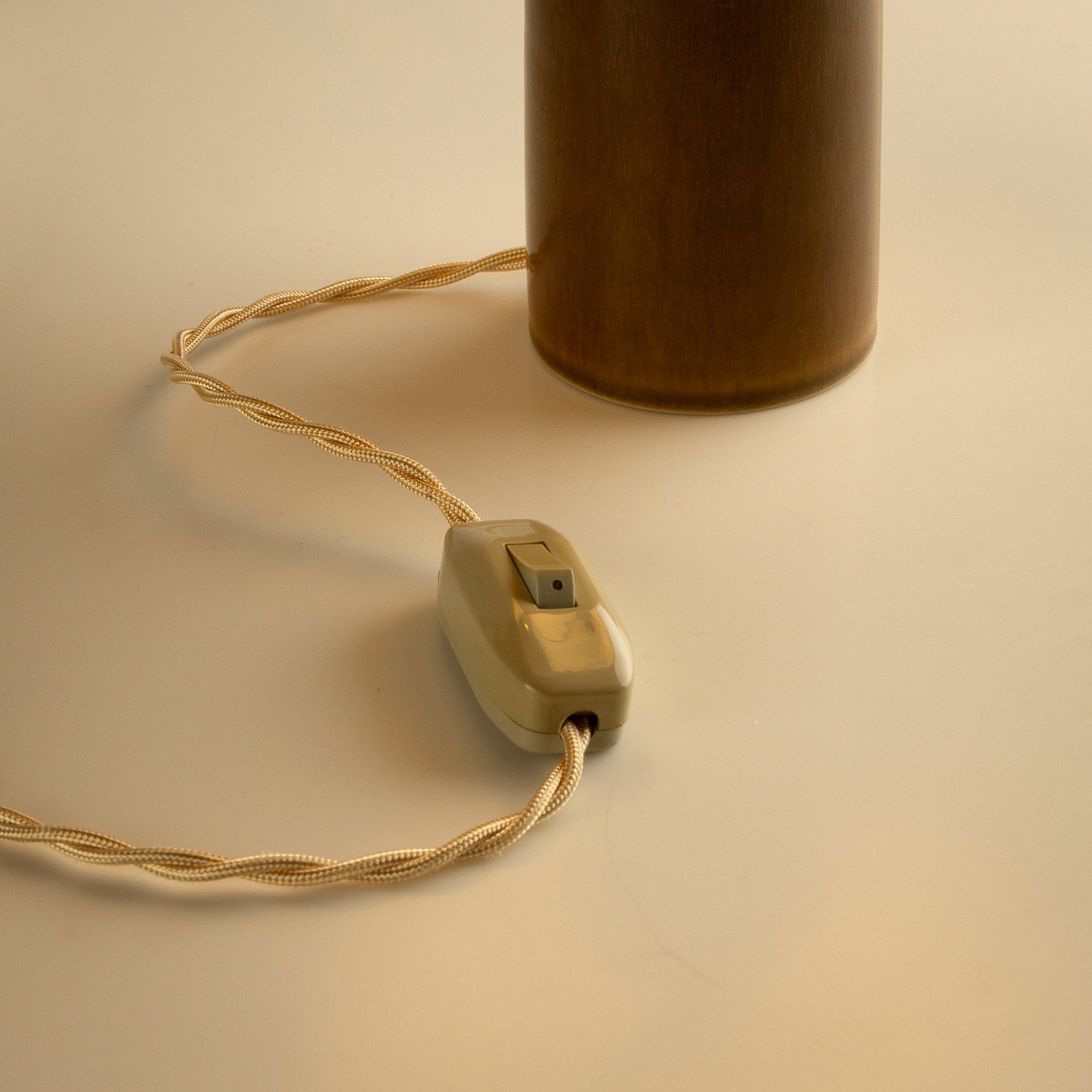 Hare's Fur Glaze Table Lamp by Palshus, Denmark, 1960s - Image 4
