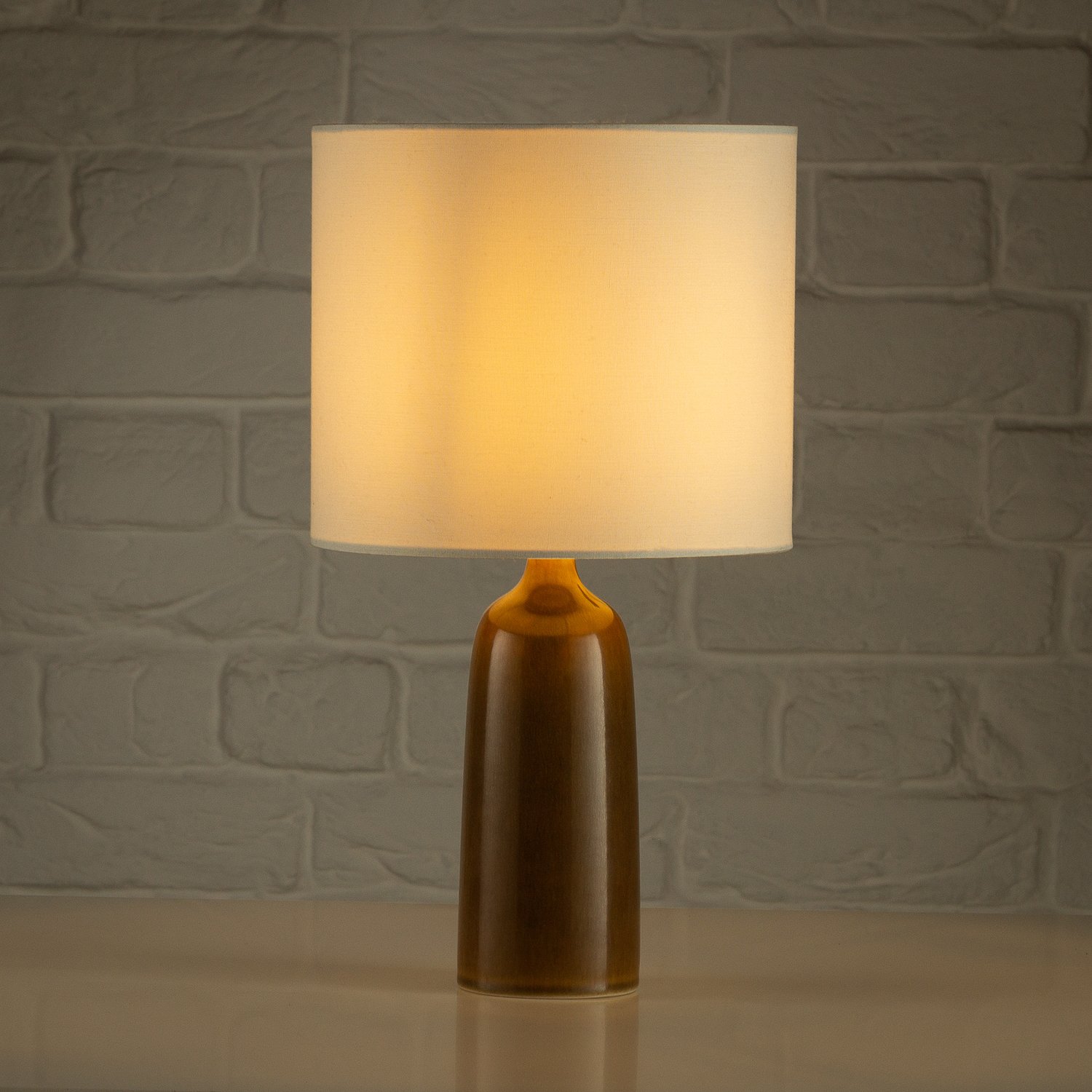 Hare's Fur Glaze Table Lamp by Palshus, Denmark, 1960s - Image 3
